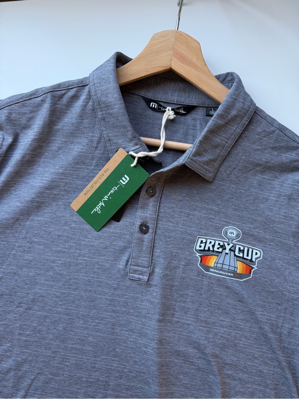 Travis Mathew Grey Cup Performance Golf Polo